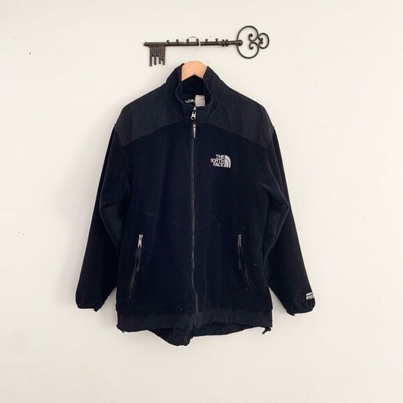 The North Face zip up men’s large black fleece Gore Windstopper - Picture 1 of 8